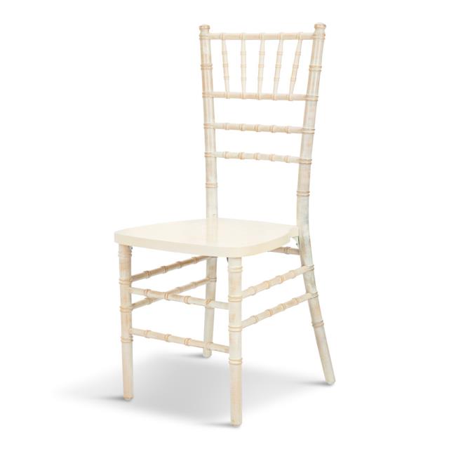 Rental store for Chiavari Chair Limewash Wood in Calgary AB