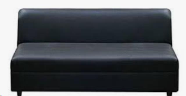 Rental store for Black Canal Armless Sofa in Calgary AB