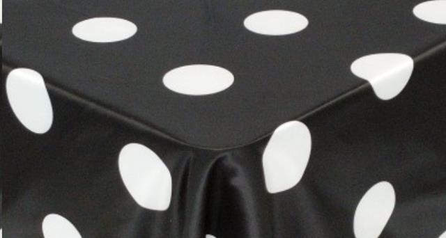 Rental store for BLACK   WHITE POLKA DOT LAMOUR in Calgary AB