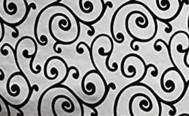 Rental store for BLACK   WHITE FLOCKING SWIRL in Calgary AB