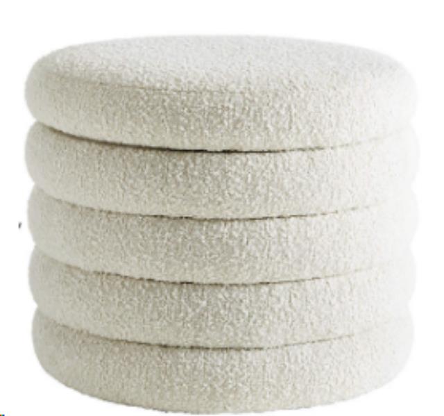 Rental store for Boucle Channel Ottoman in Calgary AB