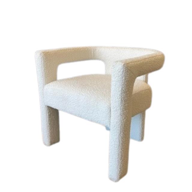 Rental store for H-White Boucle Side Chair in Calgary AB