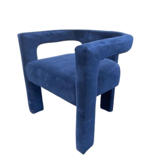 Rental store for H-Navy Velvet Side Chair in Calgary AB