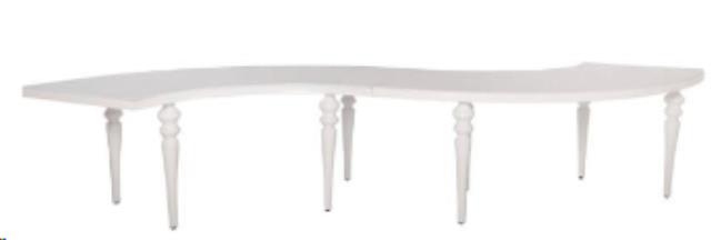 Rental store for Blanco Serpentine Dining Table in Calgary AB