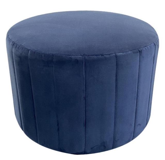 Rental store for Shorty Dusty Blue Velvet Ottoman in Calgary AB