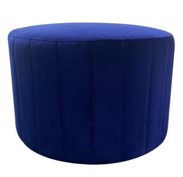 Rental store for Shorty Navy Blue Velvet Ottoman in Calgary AB