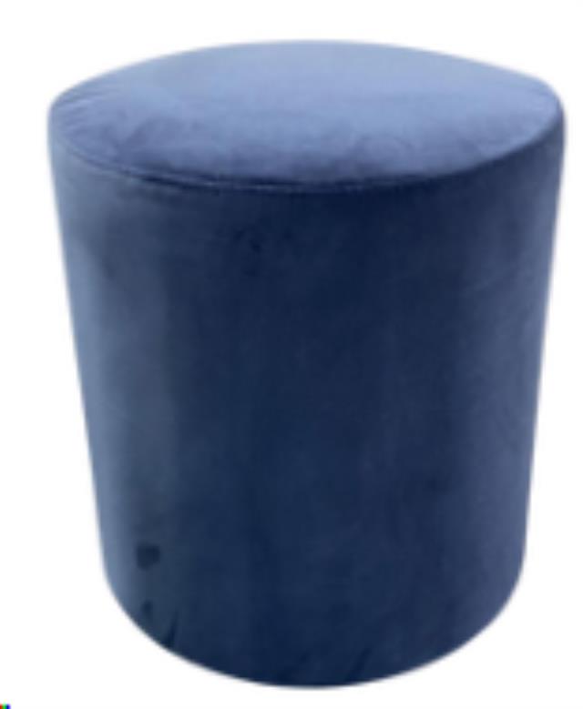 Rental store for Classic Dusty Blue Velvet Ottoman in Calgary AB