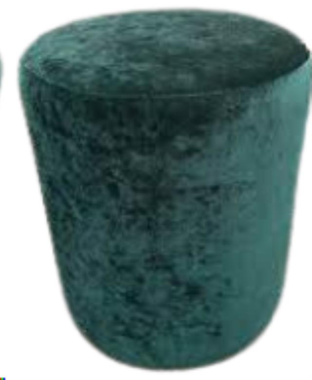 Rental store for Classic Emerald Green Velvet Ottoman in Calgary AB