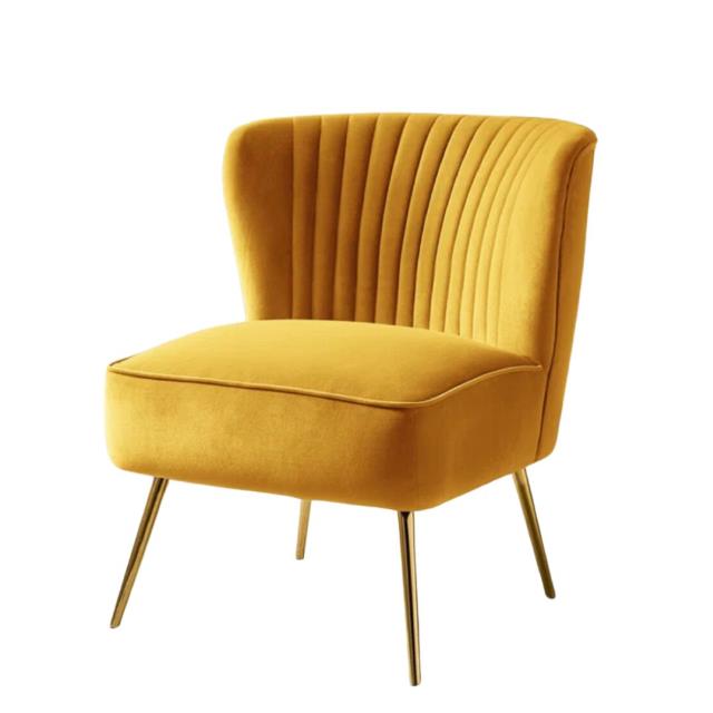 Rental store for Gold Lady Velvet Side Chair in Calgary AB