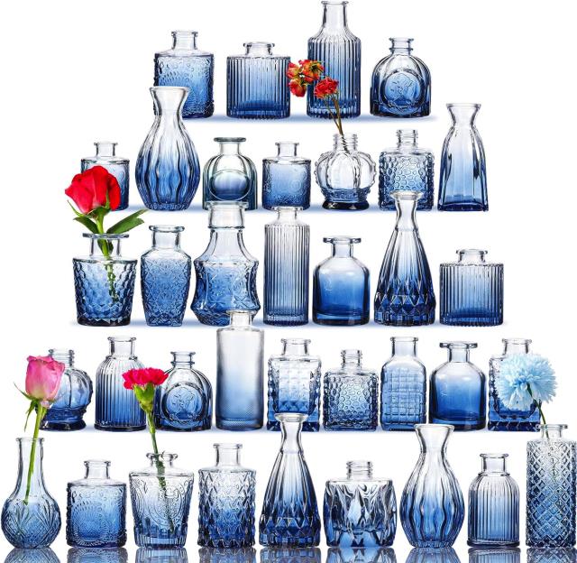 Rental store for Blue Vintage Bud Vase Collection in Calgary AB