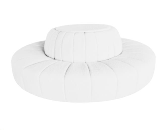 Rental store for Round Boucle Settee in Calgary AB