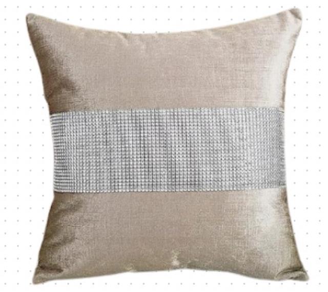 Rental store for Champagne Velvet Sequin Pillow in Calgary AB