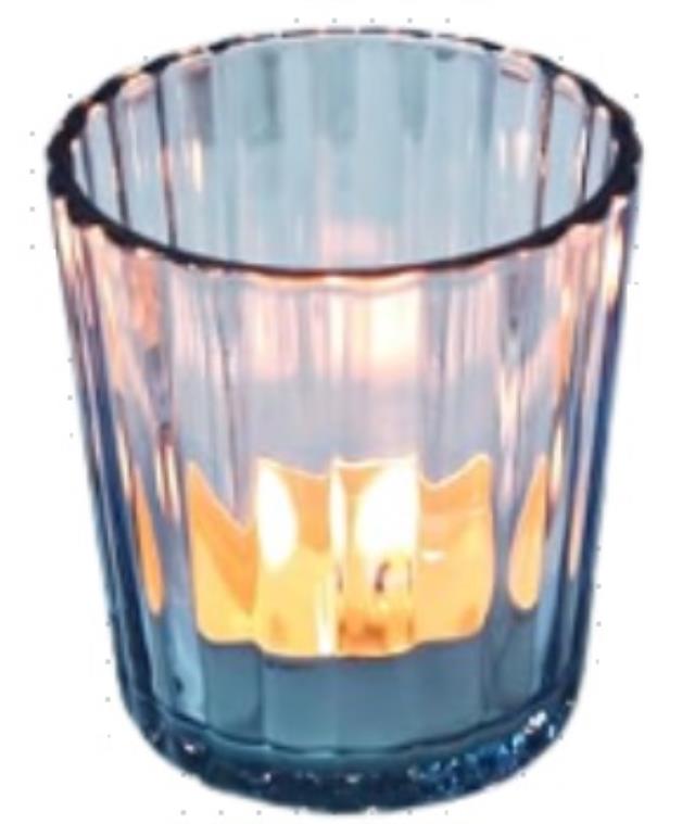 Rental store for Glass Ridge Pale Blue Votive in Calgary AB