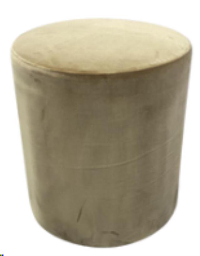 Rental store for Classic Taupe Velvet Ottoman in Calgary AB