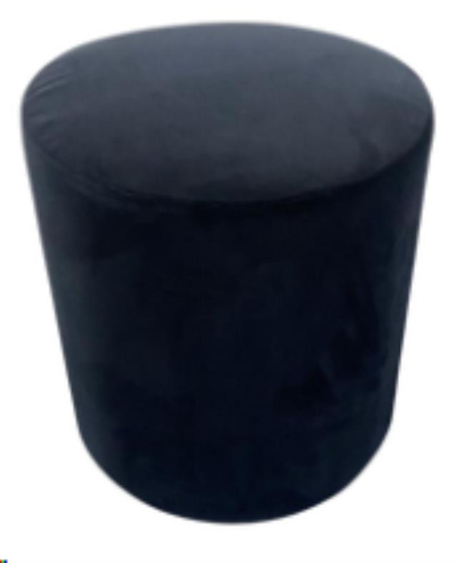 Rental store for Classic Black Velvet Ottoman in Calgary AB