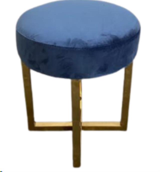 Rental store for OZ Dusty Blue Velvet Ottoman in Calgary AB
