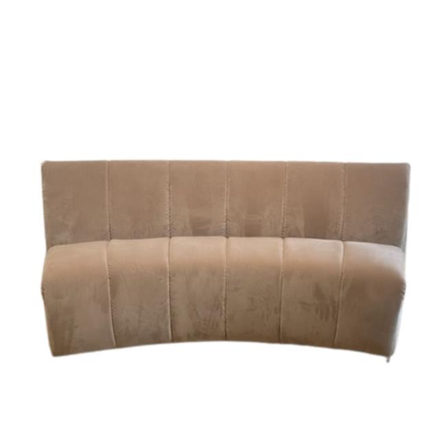 Rental store for Arlo Champagne Velvet Curved Sofa in Calgary AB