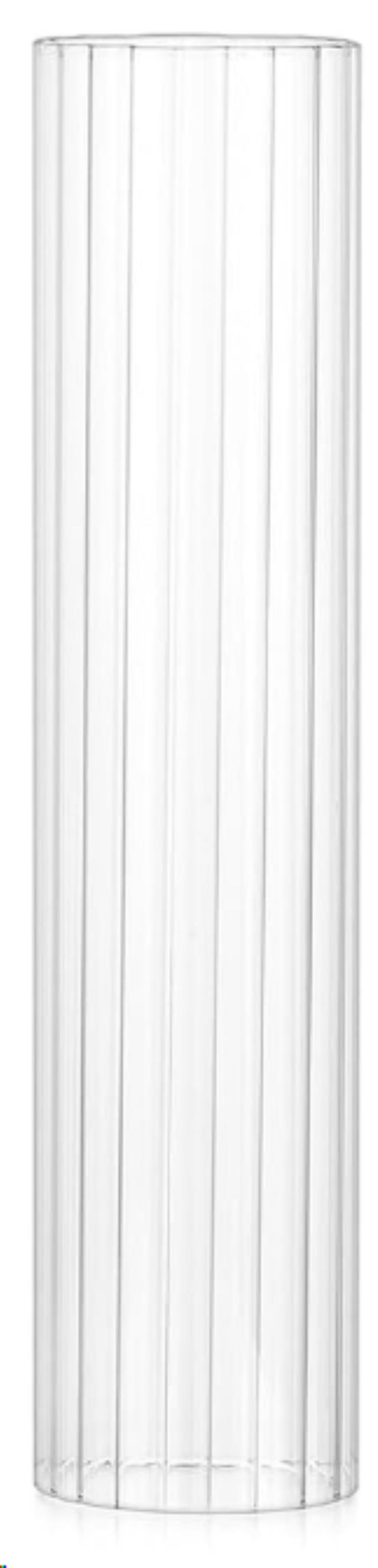 Rental store for Glass Ribbed Hurricane Tube 2.5  x 17.5 in Calgary AB