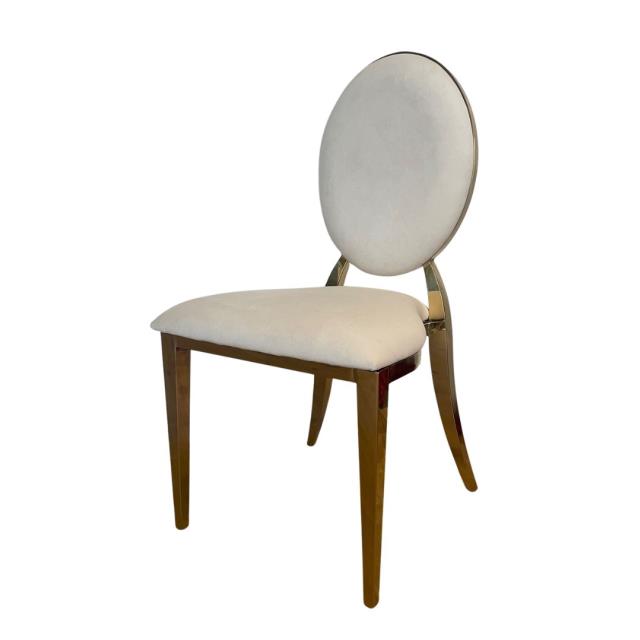 Rental store for Simple Leg White Velvet Cushion in Calgary AB