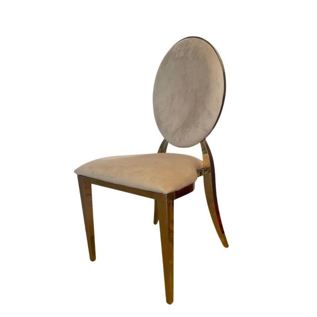 Rental store for Simple Leg Champagne Velvet Cushion in Calgary AB