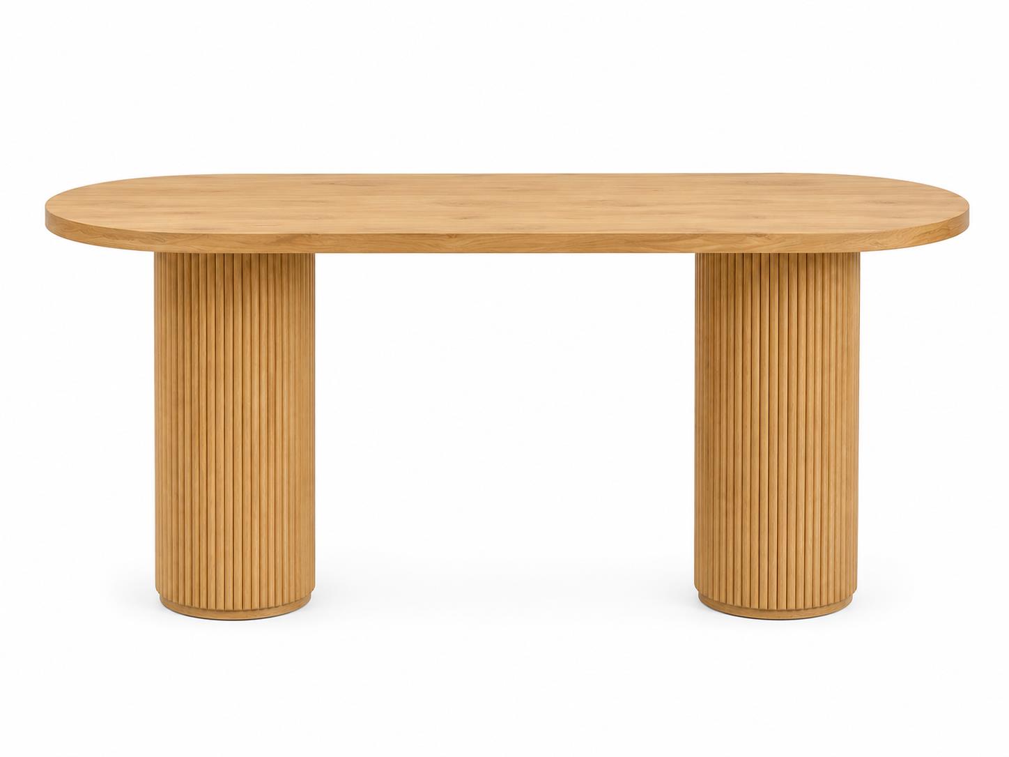 Rental store for Connor Oval Natural Wood Communal Table in Calgary AB