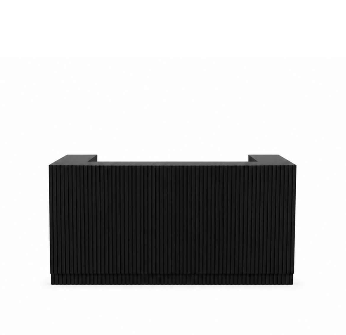 Rental store for Fluted Black Bar 72 W x 23.5 D x 41.5 in Calgary AB