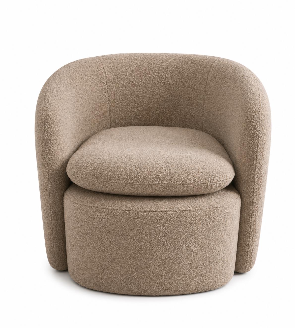 Rental store for Stuart Club Chair Taupe Boucle in Calgary AB