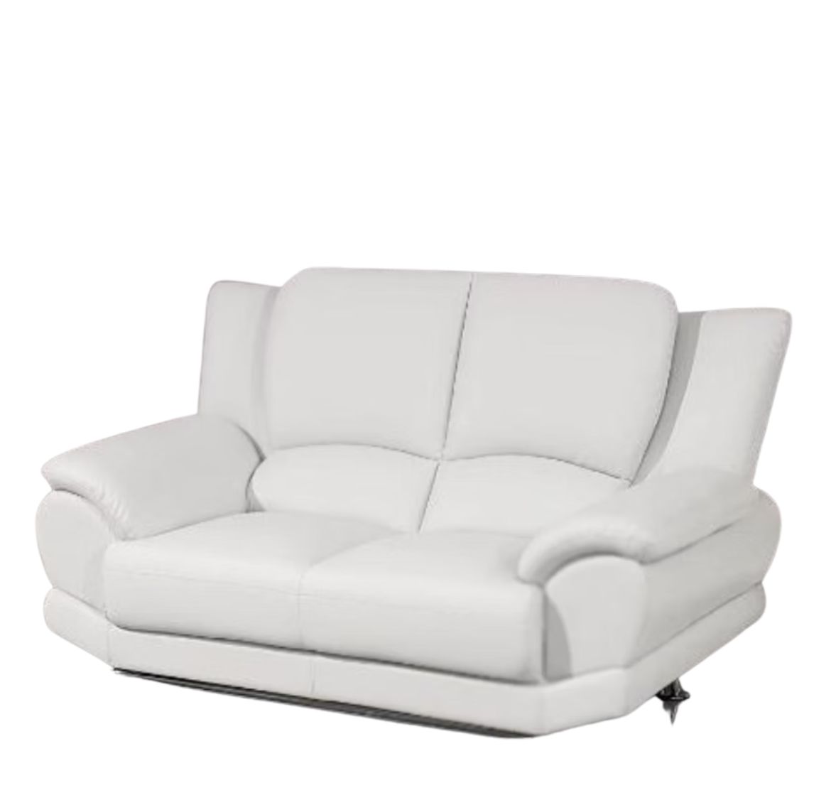 Rental store for Chair Leather Love Seat White in Calgary AB