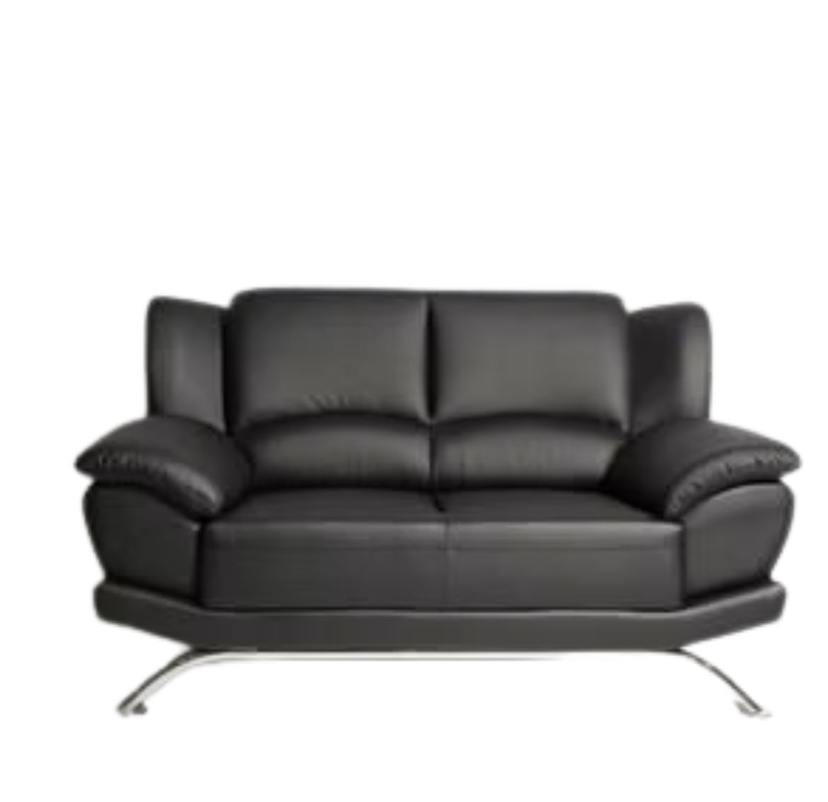 Rental store for Chair Leather Love Seat Black in Calgary AB