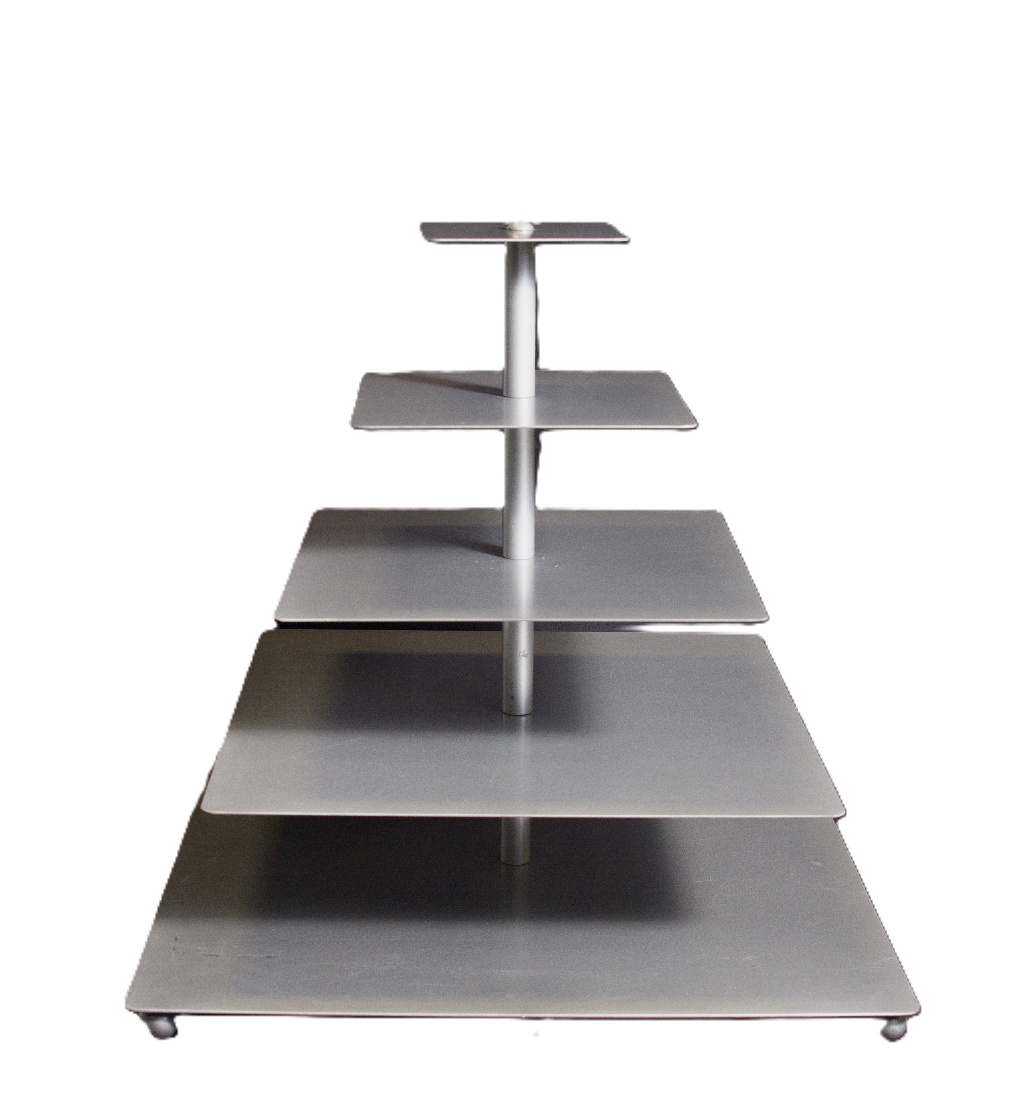 Rental store for Cupcake 5 Tier Square Pewter in Calgary AB