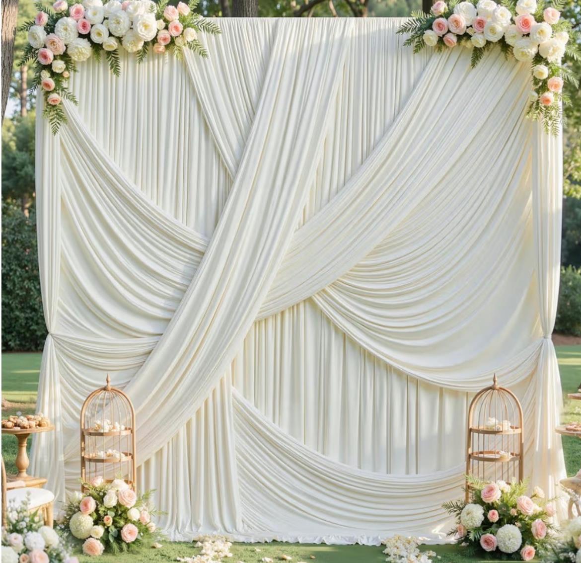 Rental store for Drape - Ivory Stretch Single Panel 12 in Calgary AB