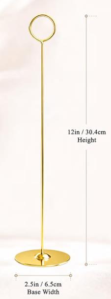 Rental store for Table Number Stand Gold in Calgary AB
